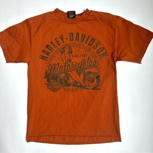 Harley-Davidson Motorcycle Pinup Girl Alamo City San Antonio Texas T-Shirt M